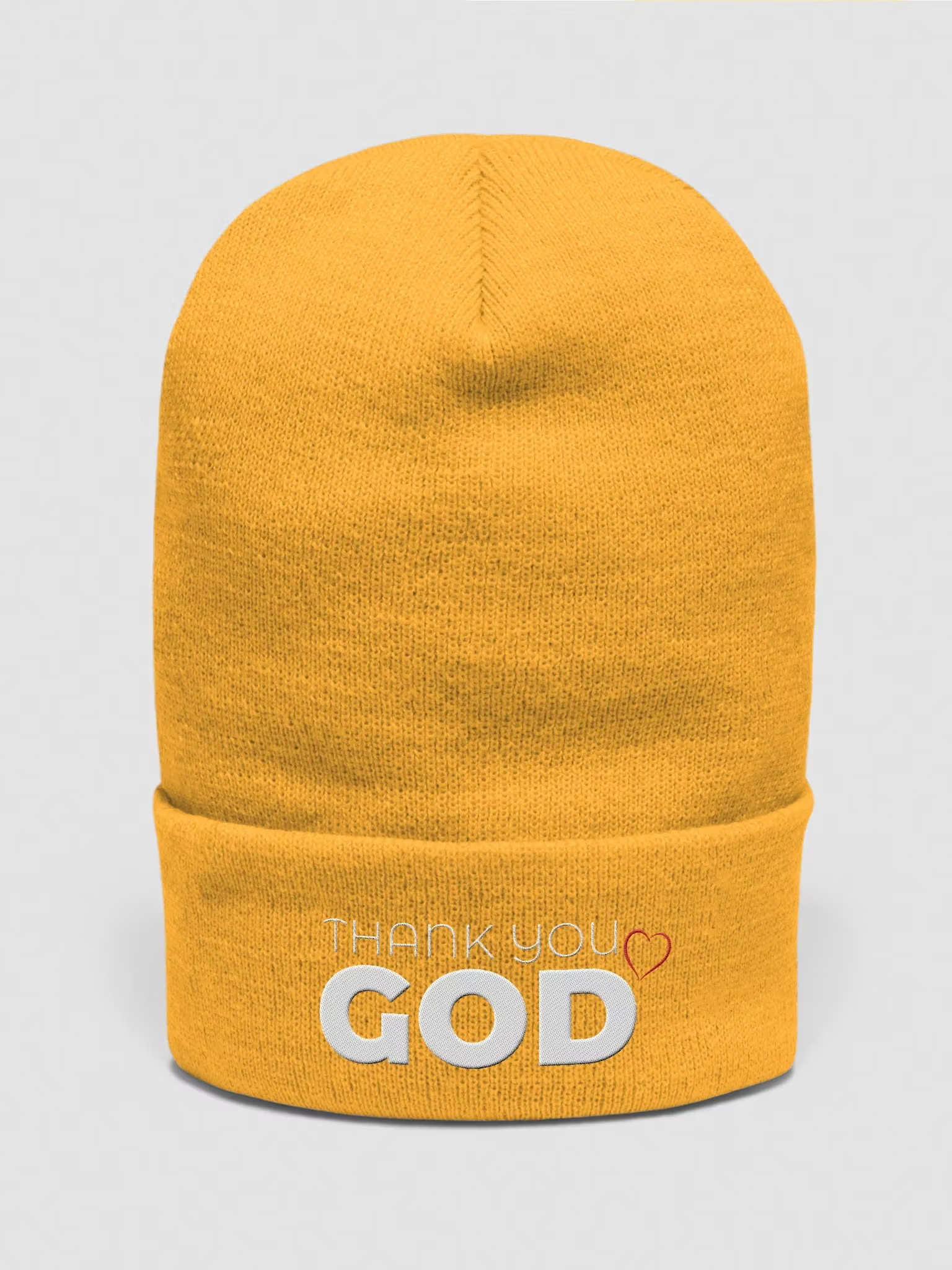 Thank you God Cuffed Beanie