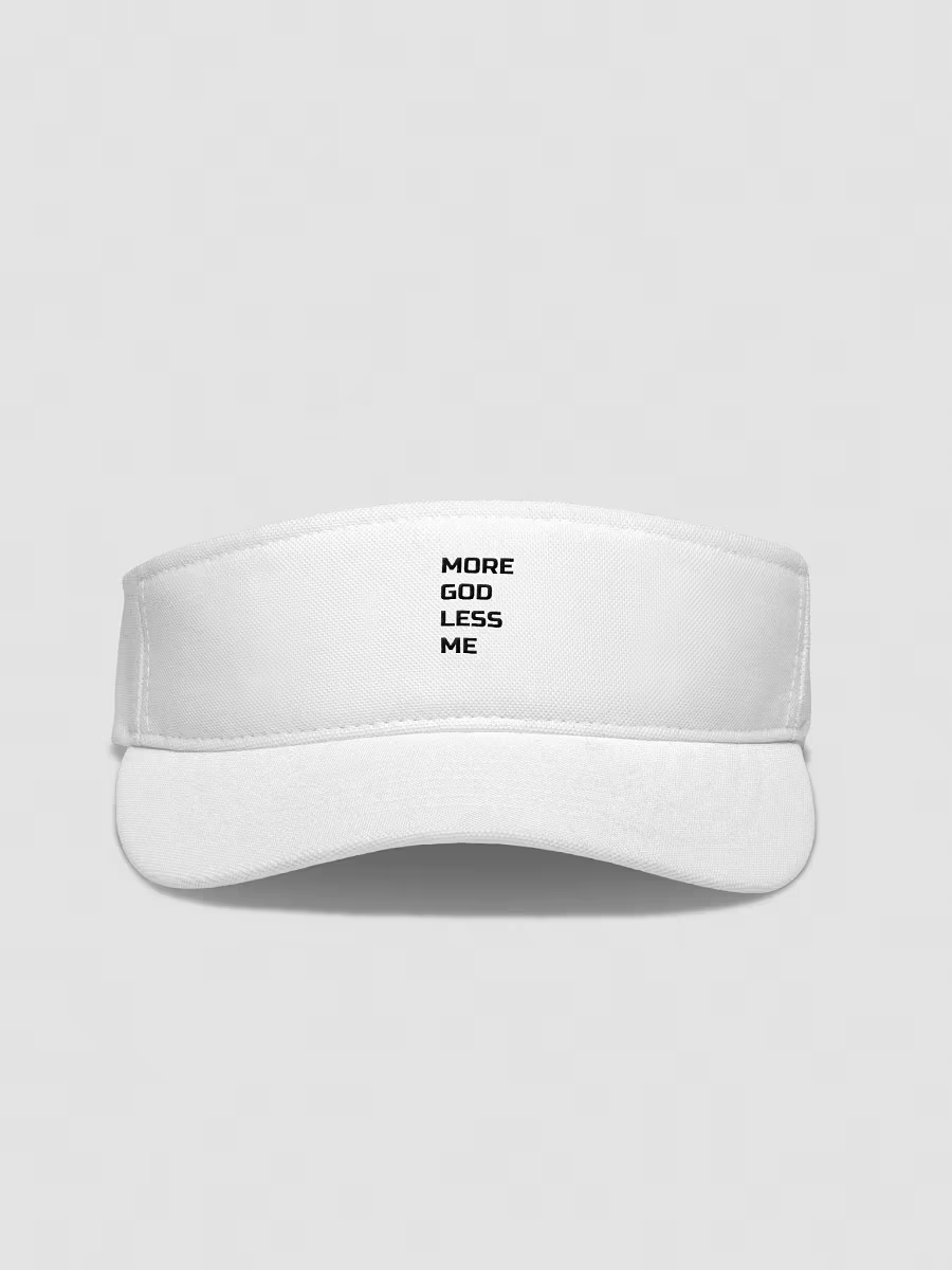 More God Less me Visor