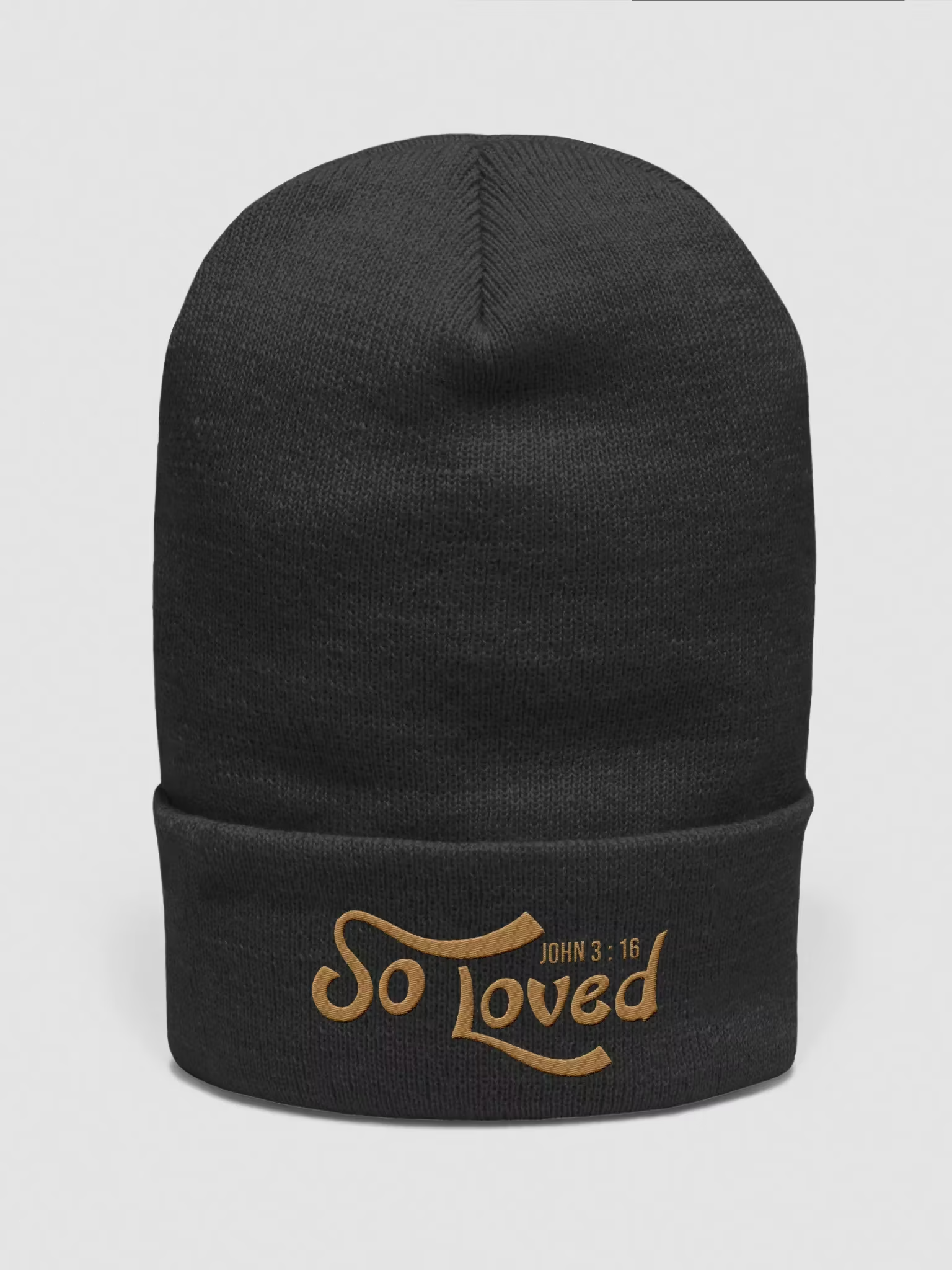 So Loved John 3 : 16 Cuffed Beanie