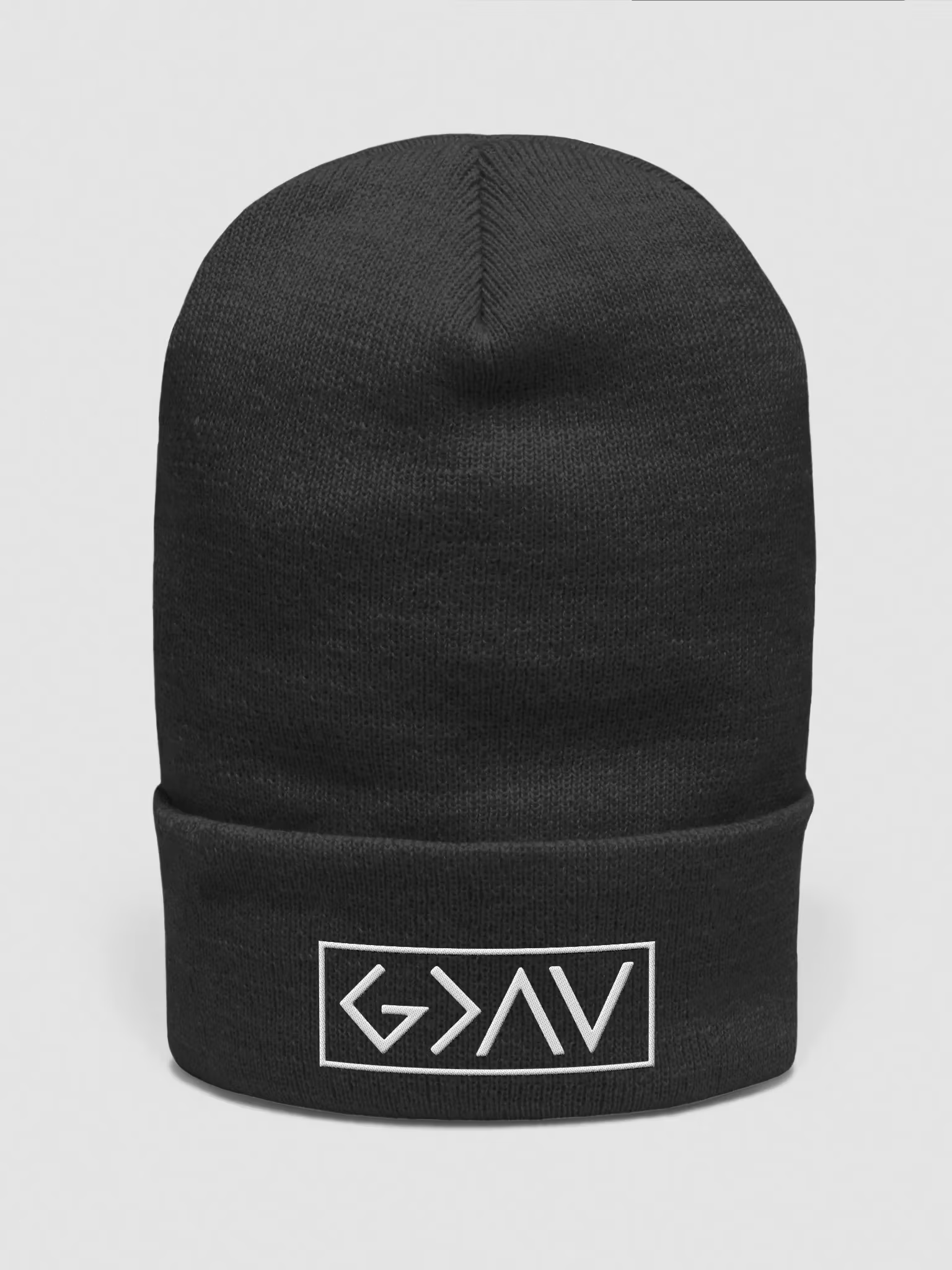God is Greater than the Highs and Lows Cuffed Beanie