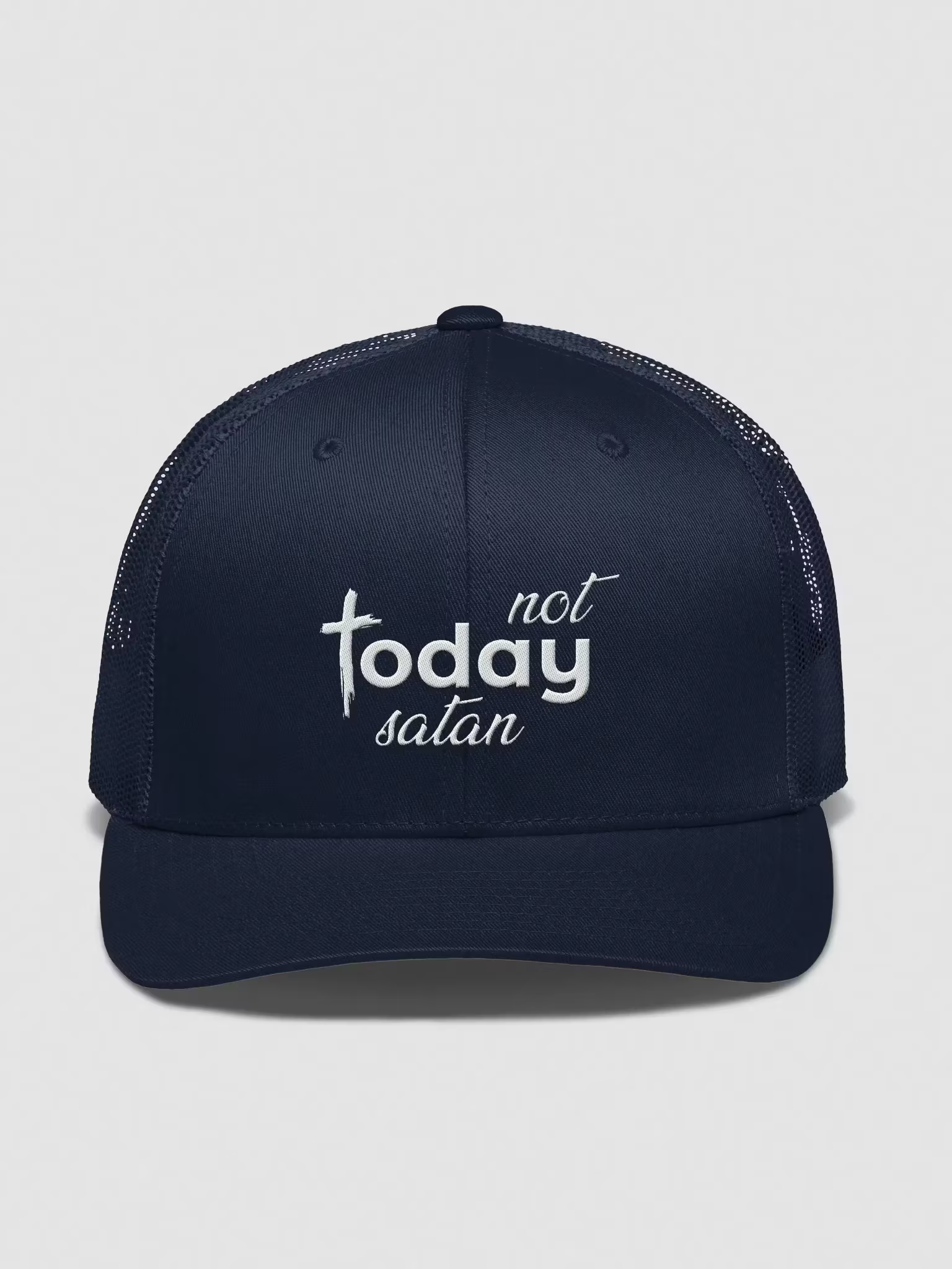 Not Today Satan Trucker Hat
