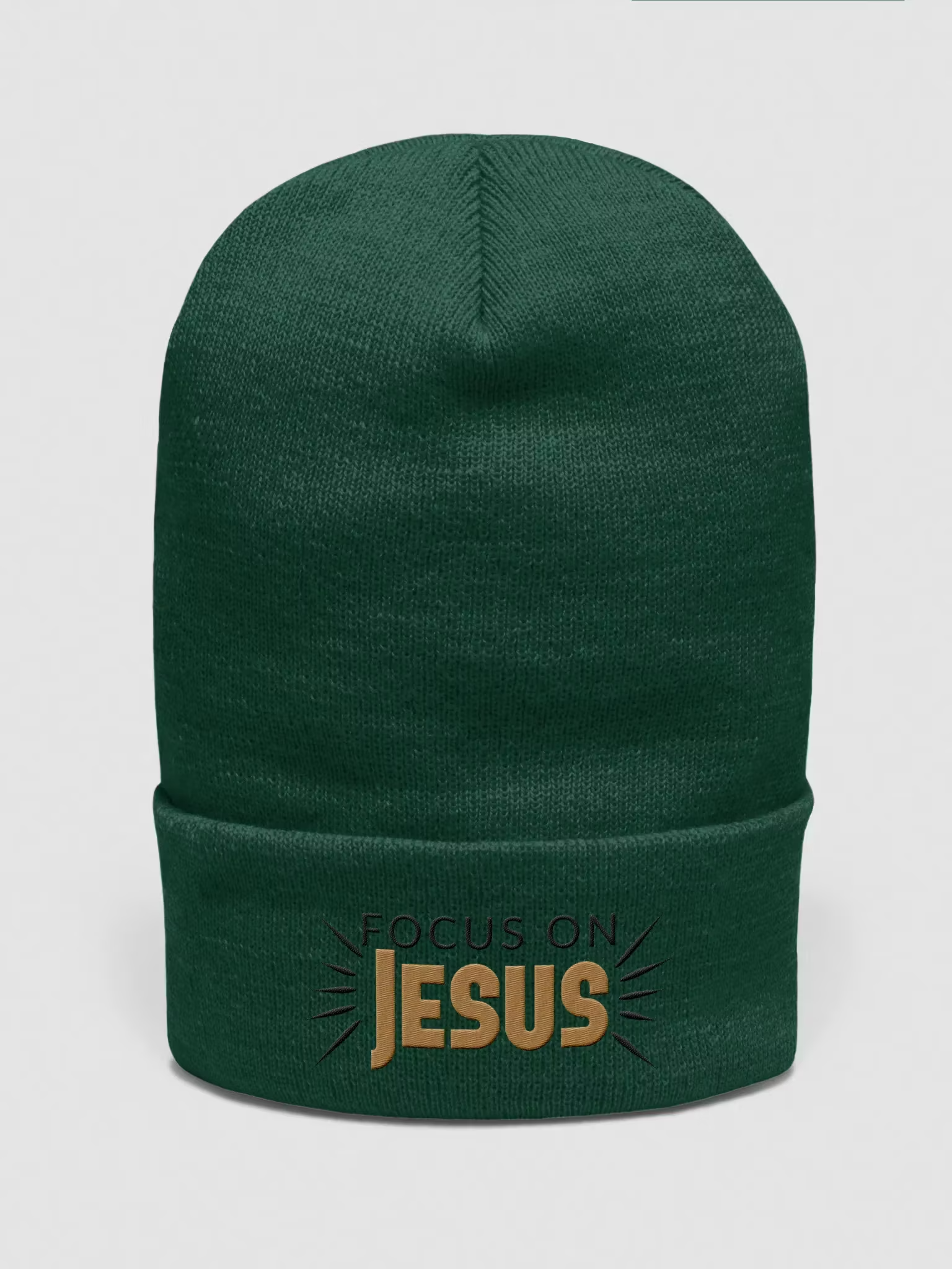 Focus on Jesus Cuffed Beanie