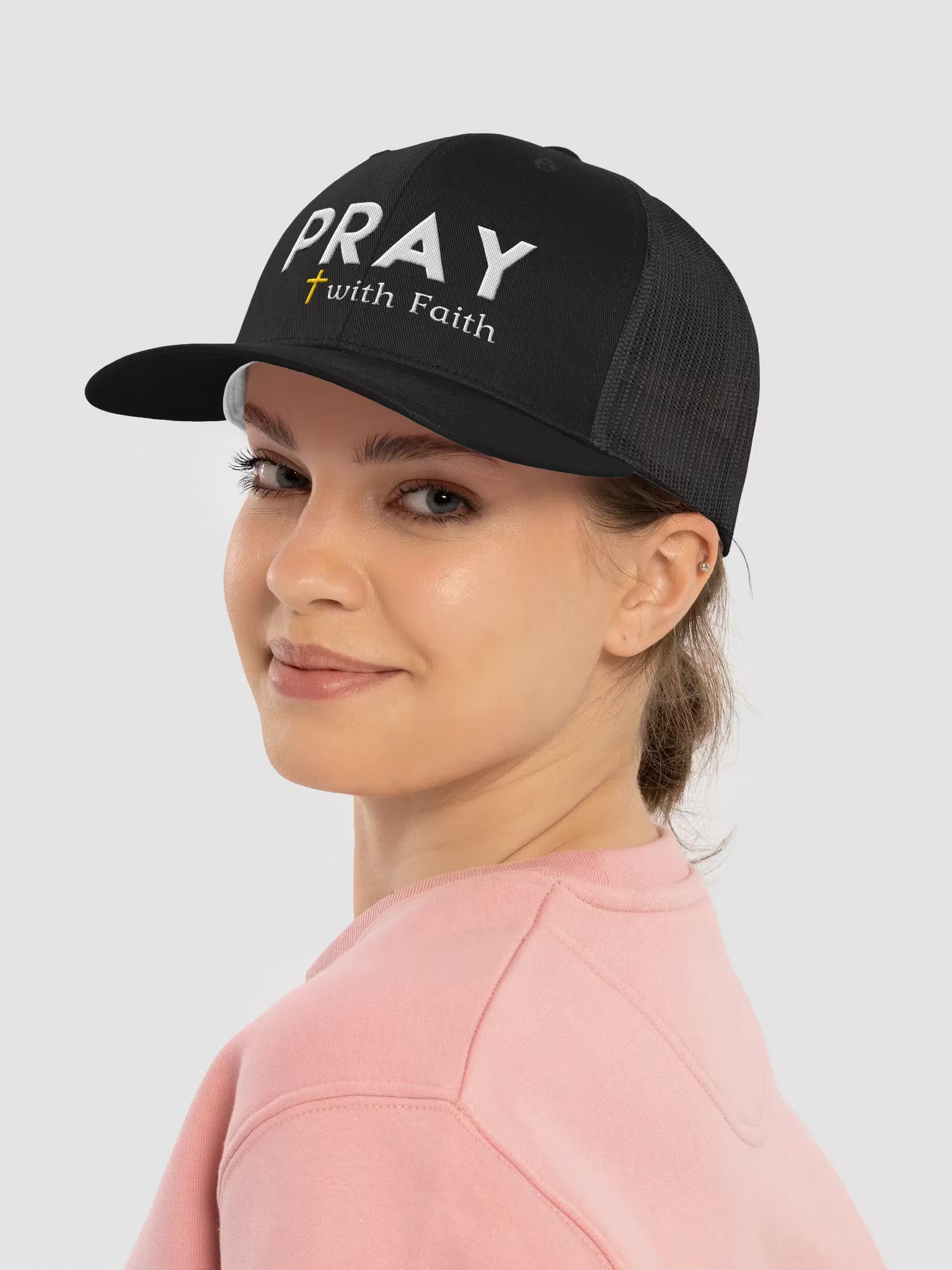 Pray with faith Trucker Hat