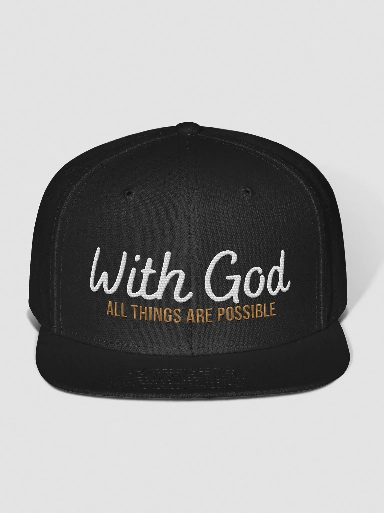 With God All things are possible Snapback Cap