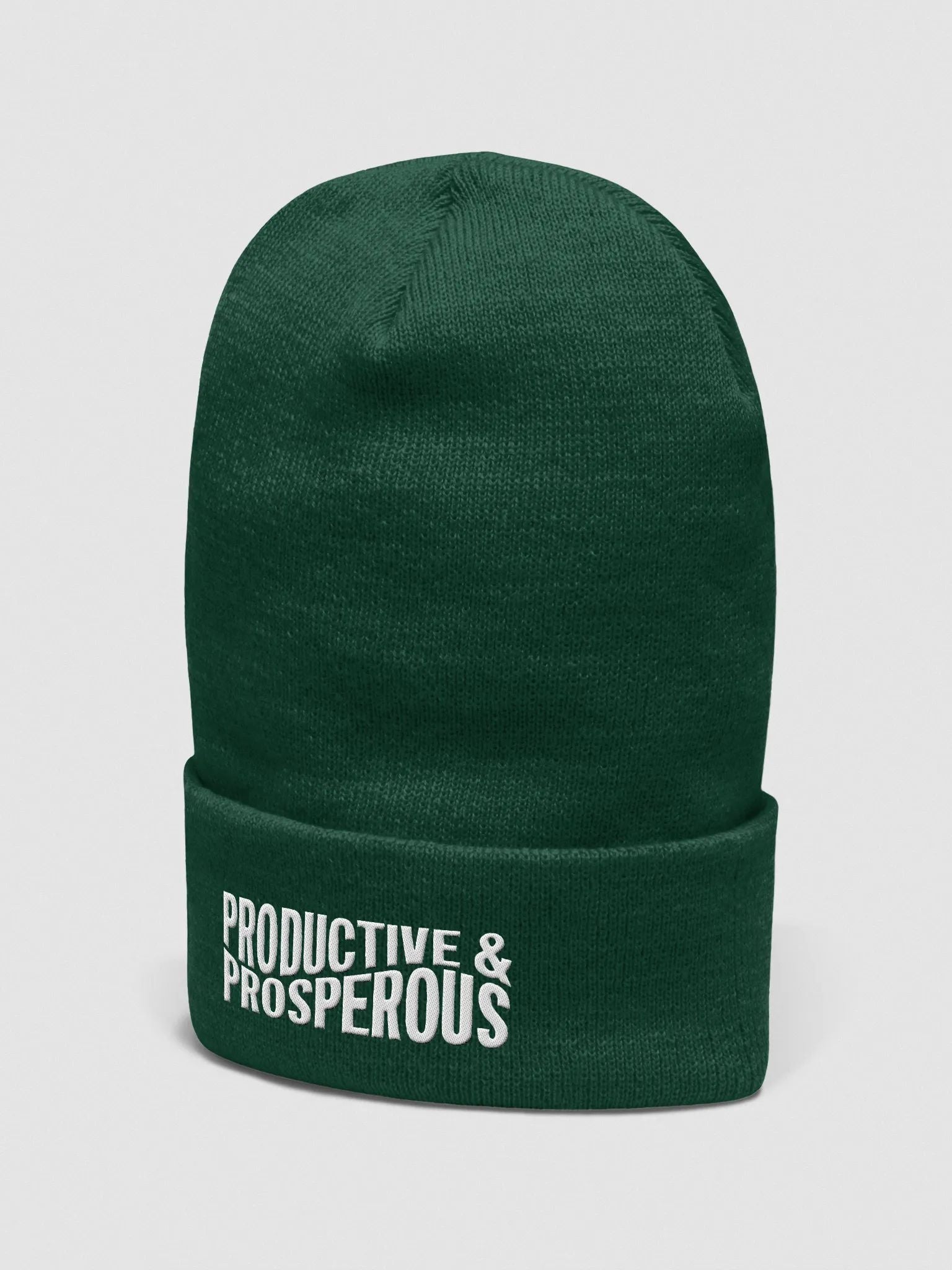 Productive & Prosperous Cuffed Beanie